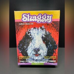 *SEALED* Caron Shaggy “GOOD BOY” Latch Hook Kit Small 12”x12” Dog USA SGY009 NEW